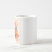 フクロウ ボホー 水彩 マグカップ (中央)