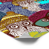 フクロウ ポスター (角)