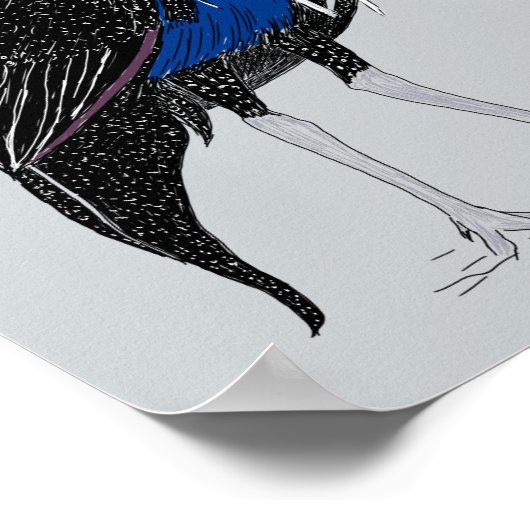 フクロウ ポスター (角)