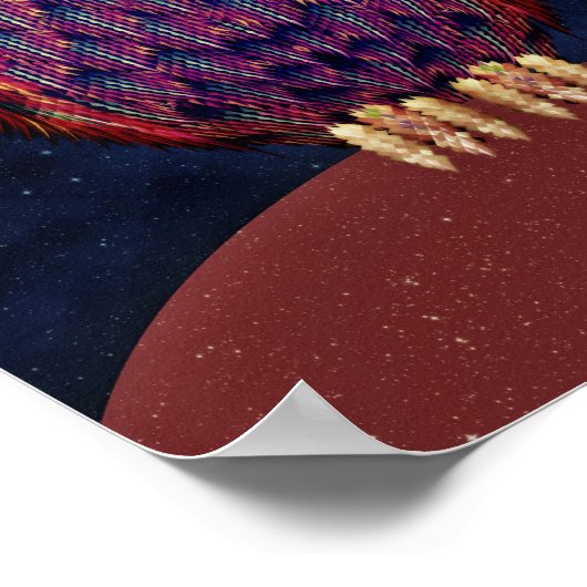 フクロウ ポスター (角)