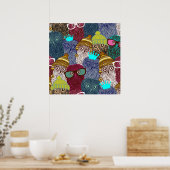 フクロウ ポスター (キッチン)