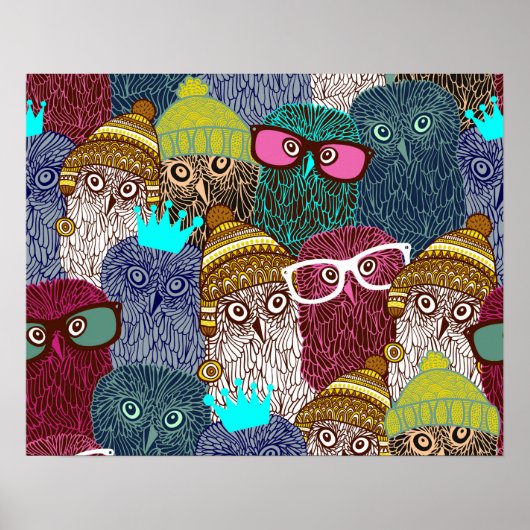 フクロウ ポスター (正面)