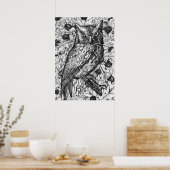 フクロウ ポスター (キッチン)