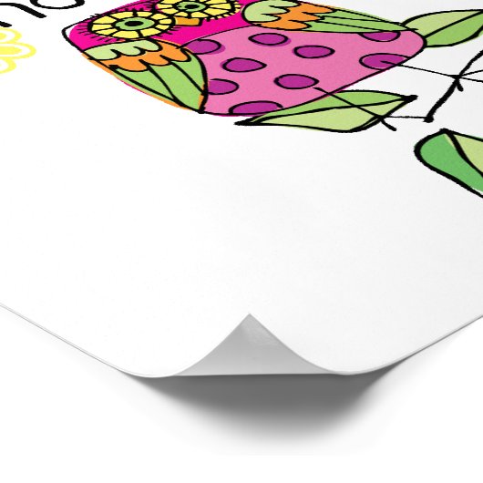 フクロウ ポスター (角)