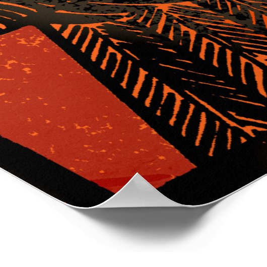 フクロウ ポスター (角)