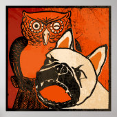 フクロウ ポスター (正面)