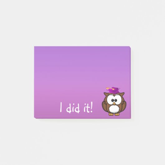 フクロウ ポストイット (正面)