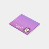 フクロウ ポストイット (アングル)