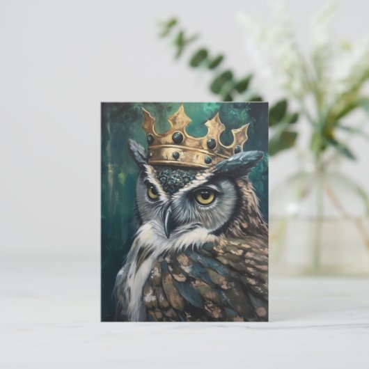 フクロウ ポストカード (スタンド正面)