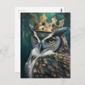 フクロウ ポストカード (正面/裏面)