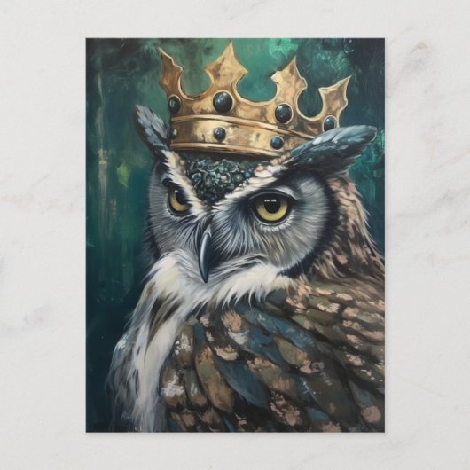 フクロウ ポストカード (正面)