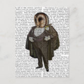 フクロウ ポストカード (正面)