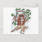 フクロウ ポストカード (正面)