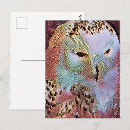 フクロウ ポストカード