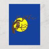 フクロウ ポストカード (正面)