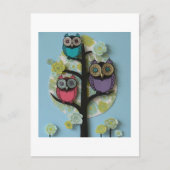 フクロウ ポストカード (正面)