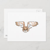 フクロウ ポストカード (正面/裏面)