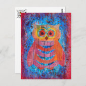 フクロウ ポストカード (正面/裏面)