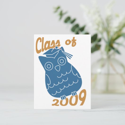 フクロウ ポストカード (スタンド正面)