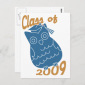 フクロウ ポストカード (正面/裏面)