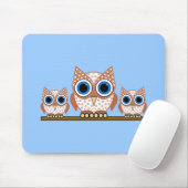 フクロウ マウスパッド (マウス)