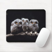 フクロウ マウスパッド (マウス)