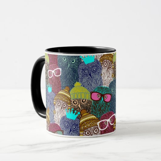フクロウ マグカップ (正面左)
