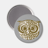 フクロウ マグネット (正面/裏面)