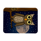 フクロウ マグネット (横)