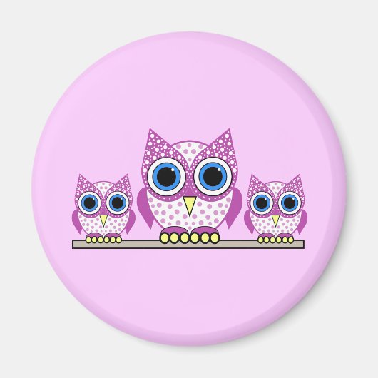 フクロウ マグネット (正面)