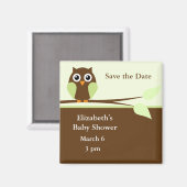 フクロウ マグネット (正面/裏面)