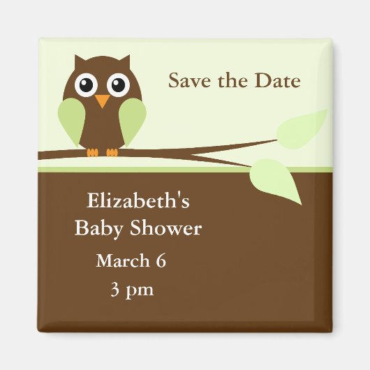 フクロウ マグネット (正面)