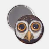 フクロウ マグネット (正面/裏面)