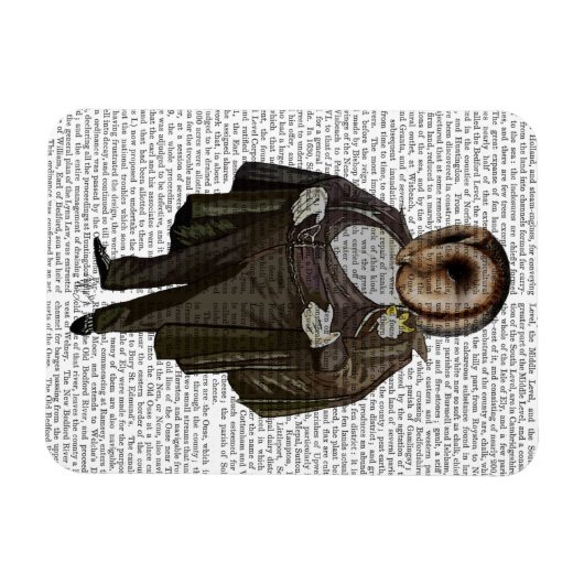 フクロウ マグネット (横)