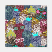 フクロウ マグネット (正面)