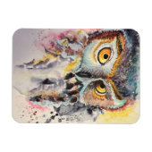 「フクロウ・マジック」マグネット マグネット (横)