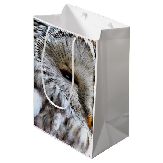 フクロウ ミディアムペーパーバッグ (正面アングル)