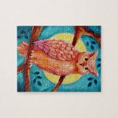 フクロウ&ムーンジグソーパズル ジグソーパズル (横)