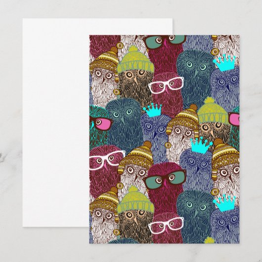 フクロウ メニュー (正面/裏面)