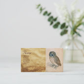 フクロウ・モノグラム 名刺 (スタンド正面)