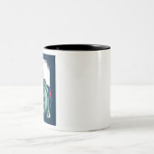 フクロウ・ユニコーン ツートーンマグカップ (中央)