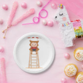 フクロウ・ライフガード ペーパープレート (パーティー)