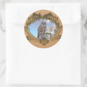 フクロウ ラウンドシール (バッグ)