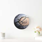 フクロウ ラウンド壁時計 (ホーム)