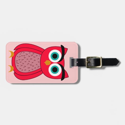 フクロウ ラゲッジタグ (正面横)