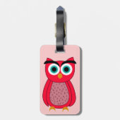 フクロウ ラゲッジタグ (裏面縦)