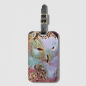 フクロウ ラゲッジタグ (正面縦)