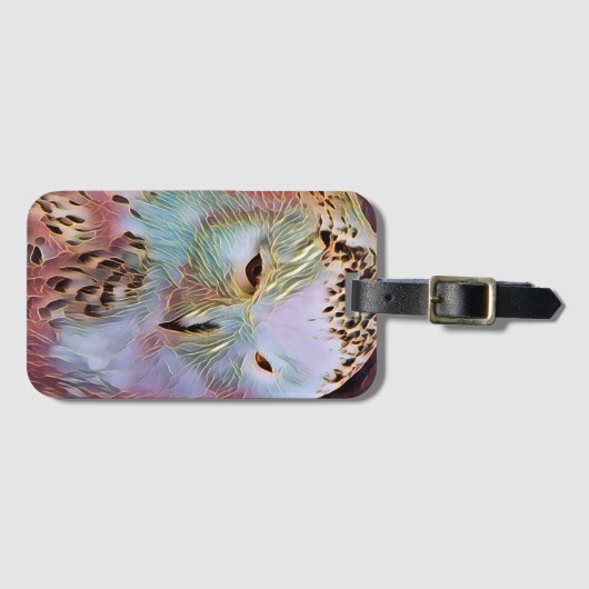 フクロウ ラゲッジタグ (正面横)