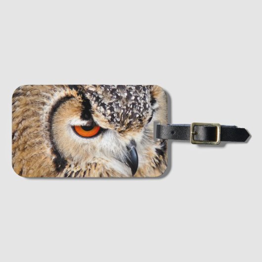 フクロウ ラゲッジタグ (正面横)
