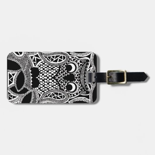 フクロウ ラゲッジタグ (正面横)